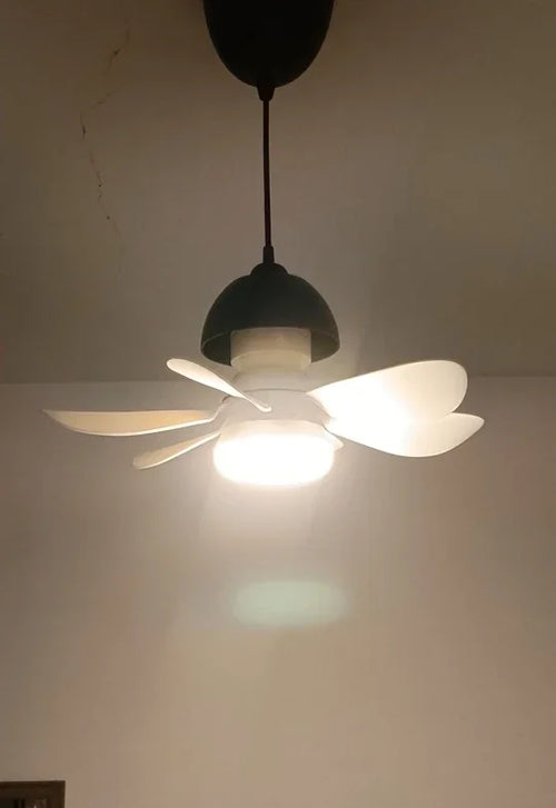 Ventilateur de Plafond LED 30W E27 Avec Télécommande pour Variateur d'Intensité, Adapté au Salon, au Bureau et à un Usage Domestique 85-265V